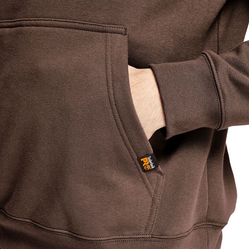 Moletom Masculino - Timberland Pro® Big & Tall Hood Honcho Sport Hoodie - JDOIL5182 - Marrom Escuro